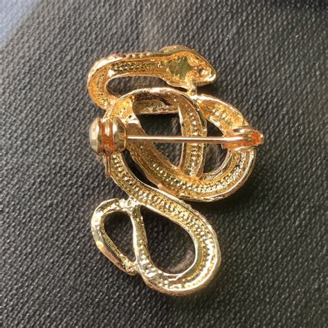 gucci snake lapel pin|gucci lapel pin for sale .